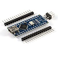 Coomir Nano V3 ATmega328 - CH340G Módulo Micro USB Pines Cabezales Compatible para Arduino Nano V3.0